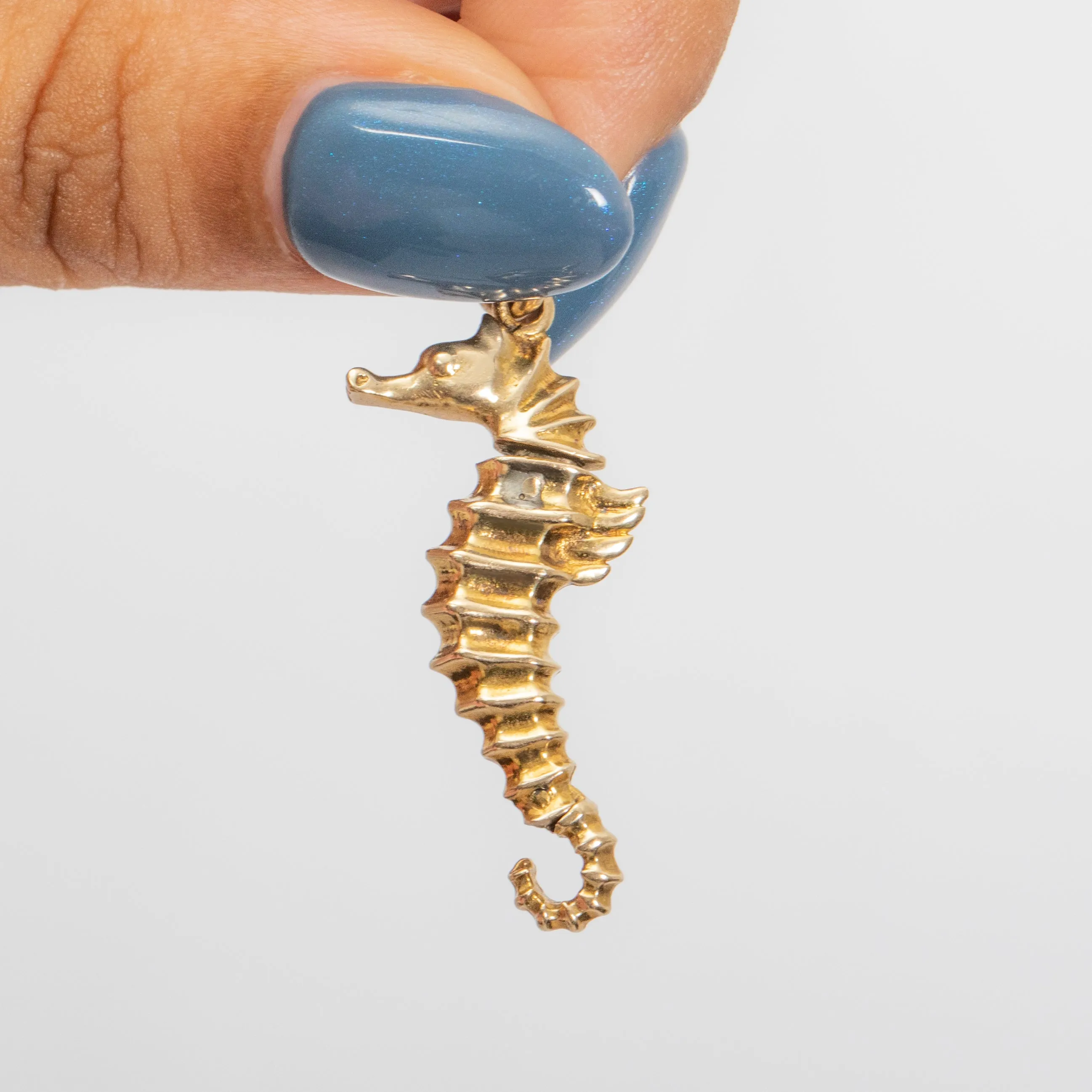 9ct Gold Articulating Seahorse Charm