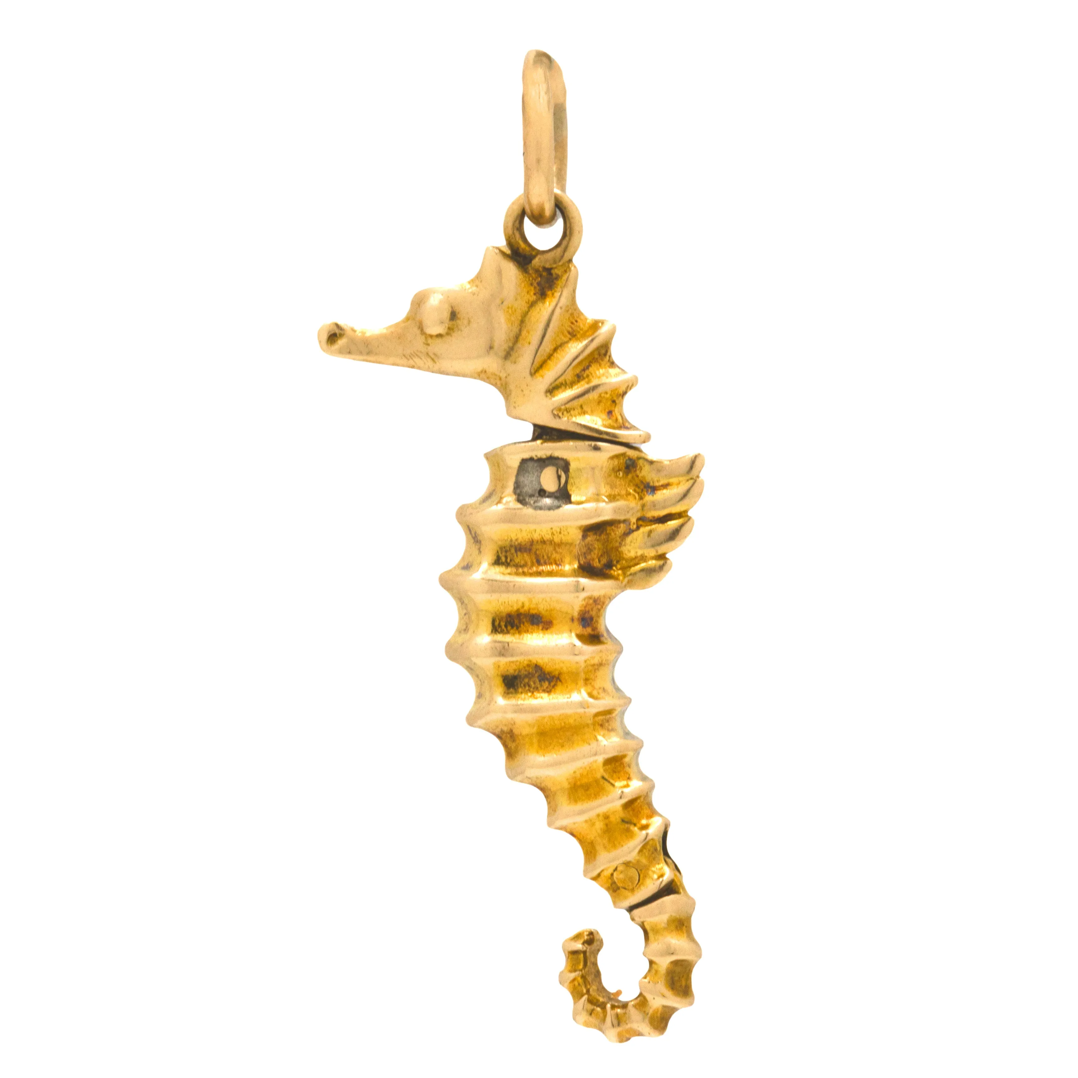 9ct Gold Articulating Seahorse Charm