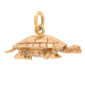 9ct Gold Articulating Tortoise Charm