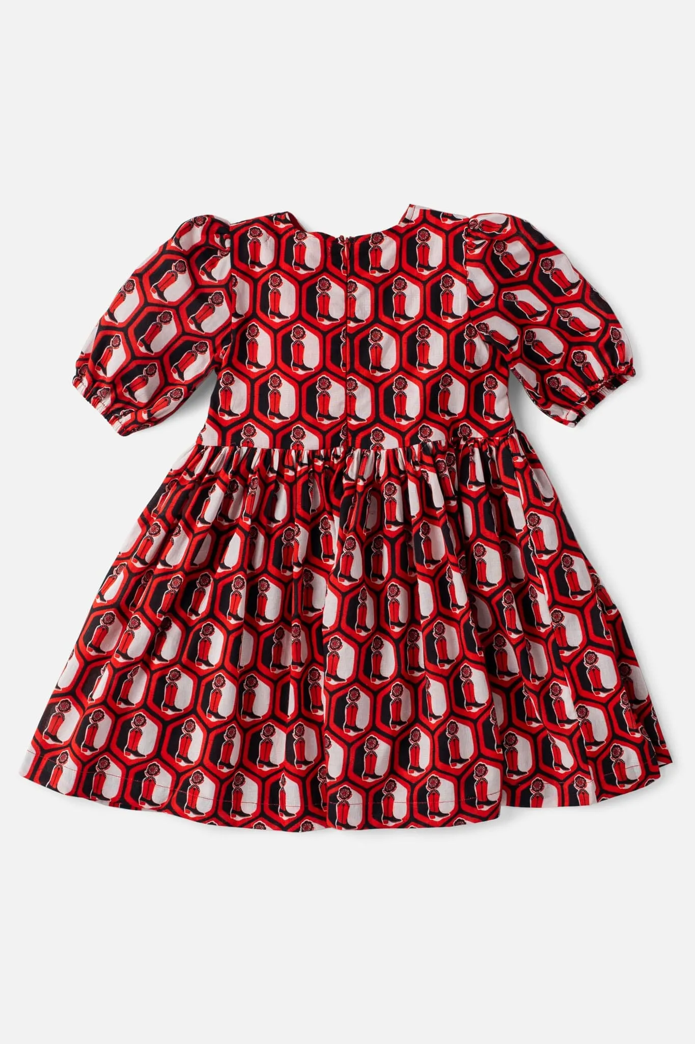Girls Lotus Relaxed Fit Dress - Boot Print (Sizes 2-6)