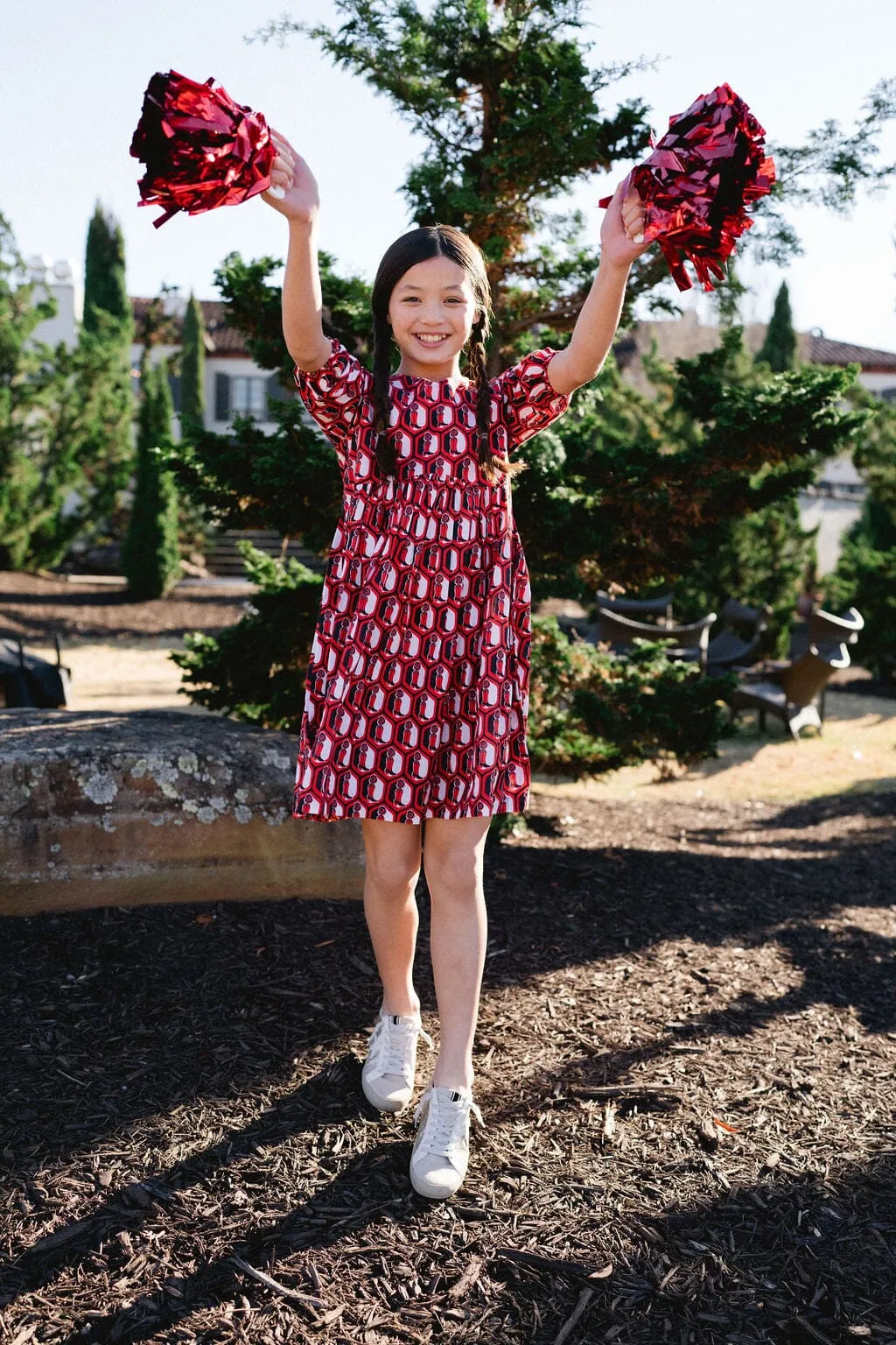 Girls Lotus Relaxed Fit Dress - Boot Print (Sizes 2-6)