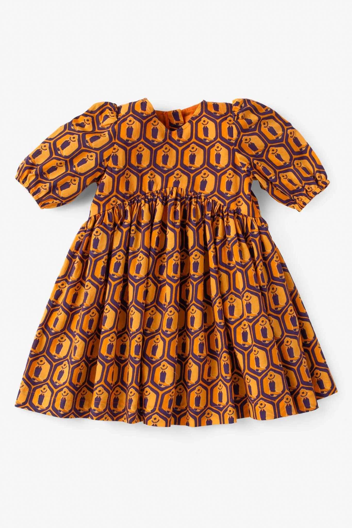 Girls Lotus Relaxed Fit Dress - Boot Print (Sizes 2-6)