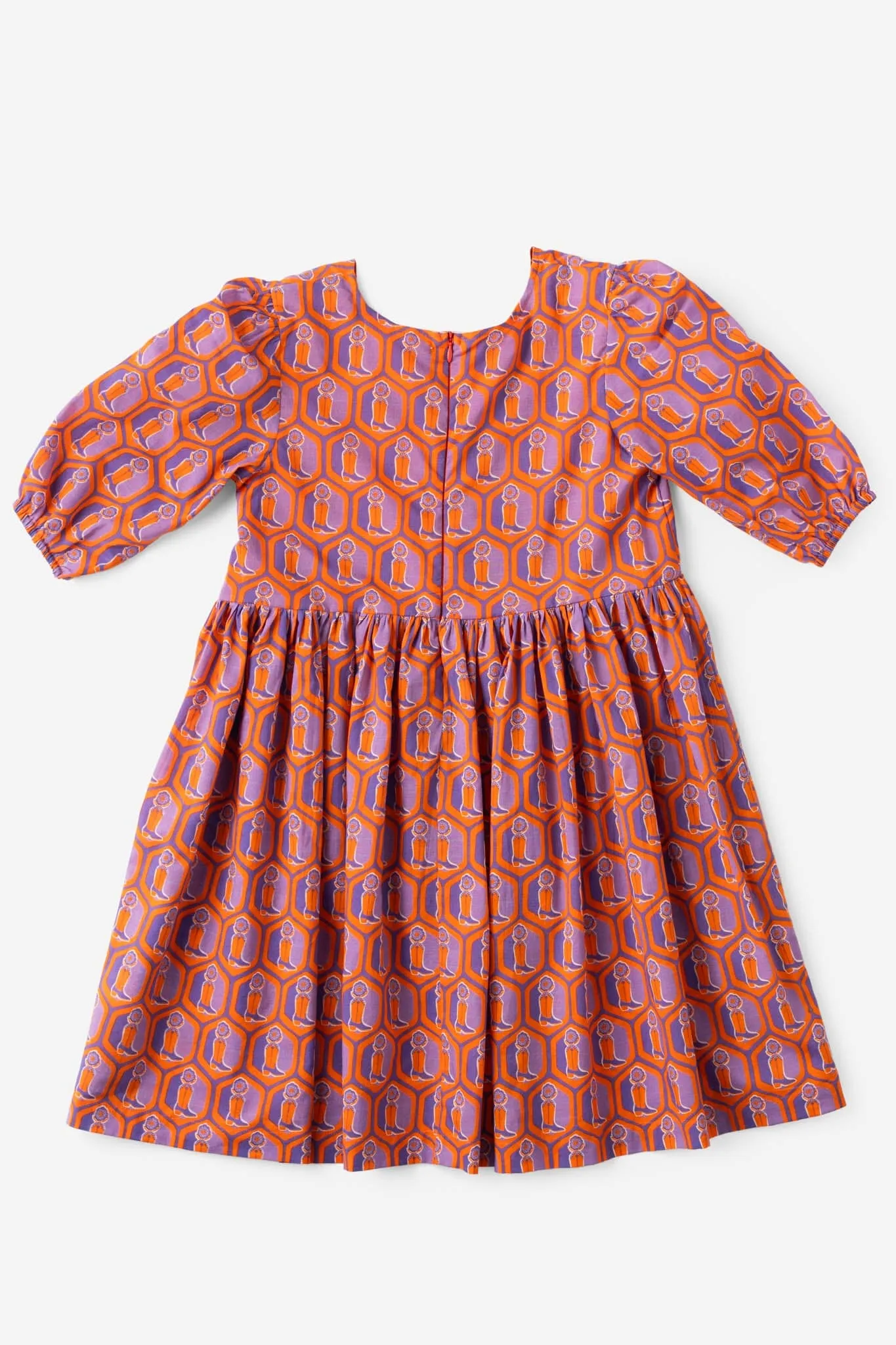 Girls Lotus Relaxed Fit Dress - Boot Print (Sizes 2-6)