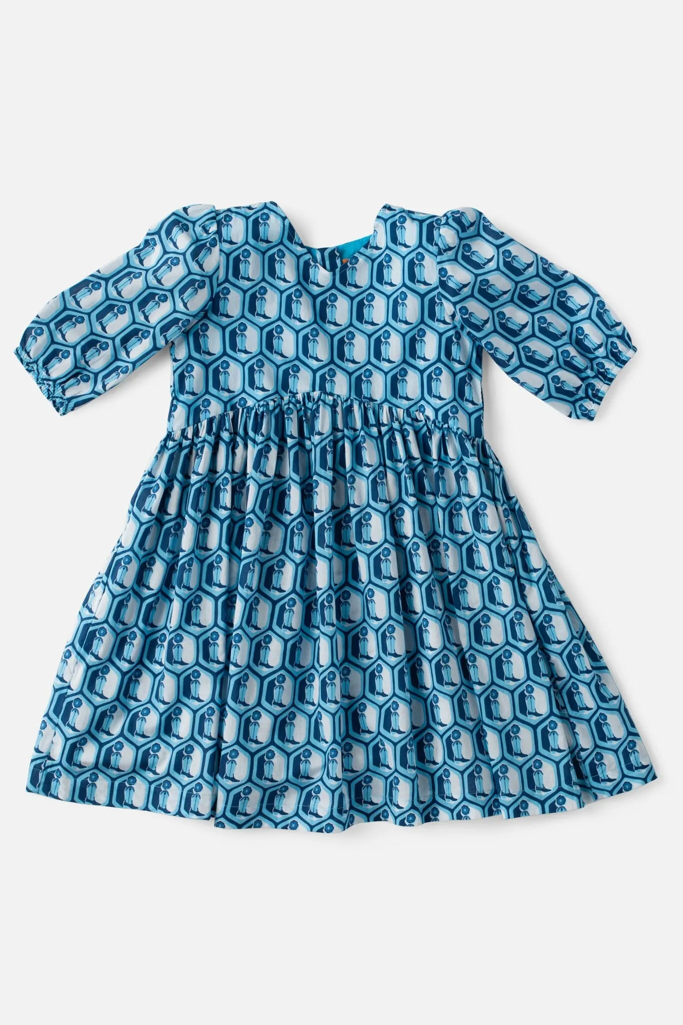 Girls Lotus Relaxed Fit Dress - Boot Print (Sizes 2-6)