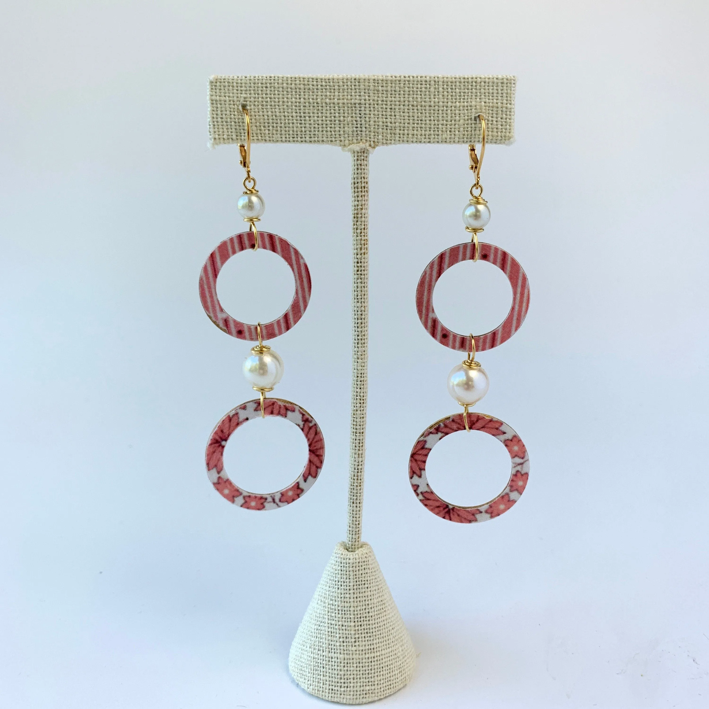 Hula Hoop Drop Earrings
