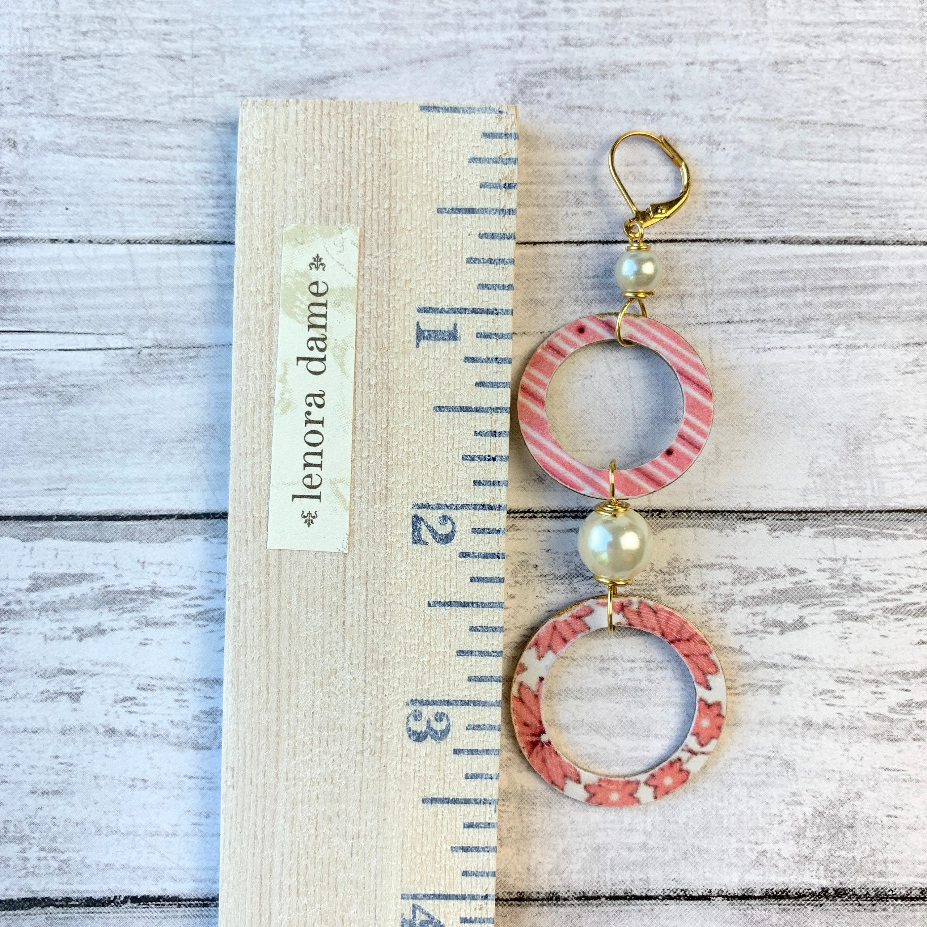 Hula Hoop Drop Earrings