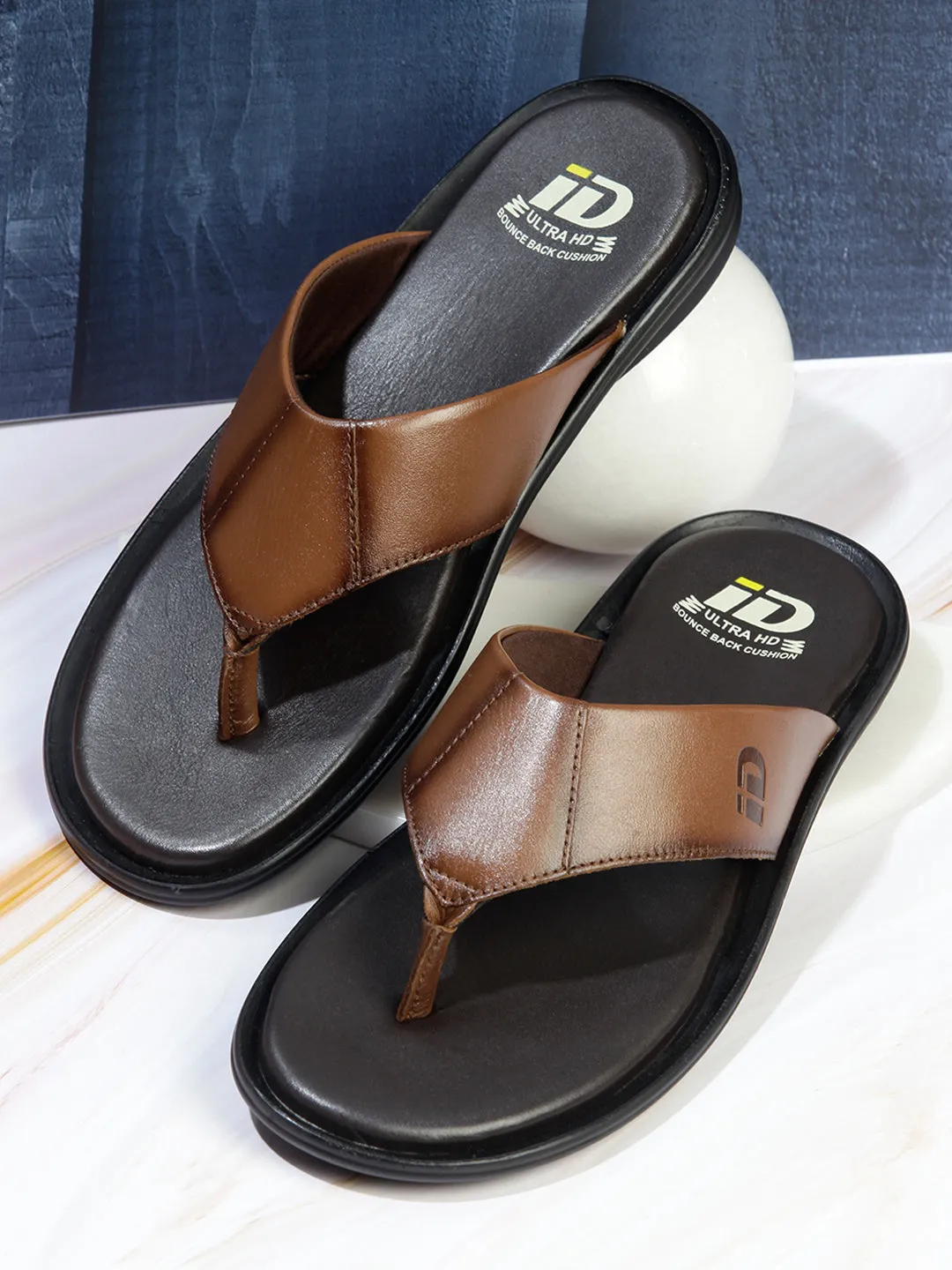 Men's Tan Thong-Style Sandal (ID4121)