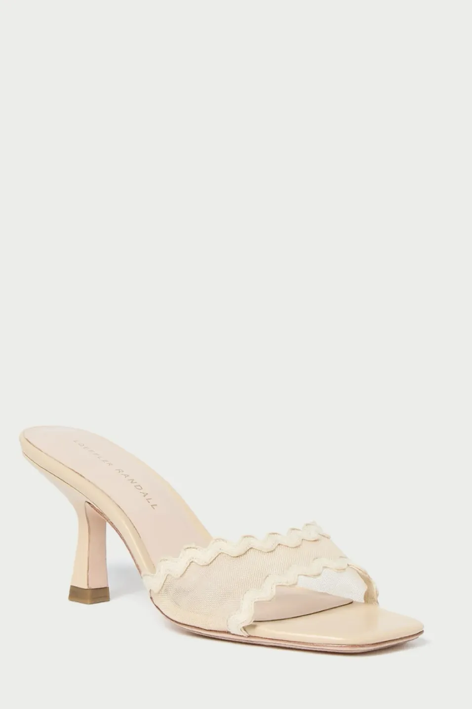 Milena Scalloped Mesh Mule