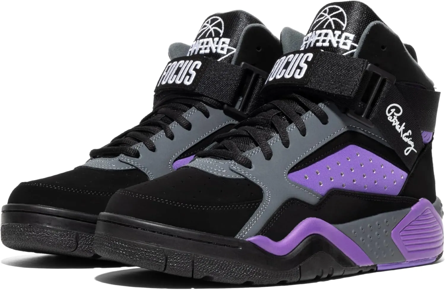 PATRICK EWING ATHLETICS FOCUS Black/Purple/Teal CHARLOTTE 1EW90115-156