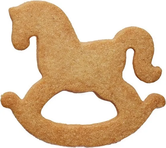 Rocking Horse Cookie Cutter with Embossed Detail 7cm