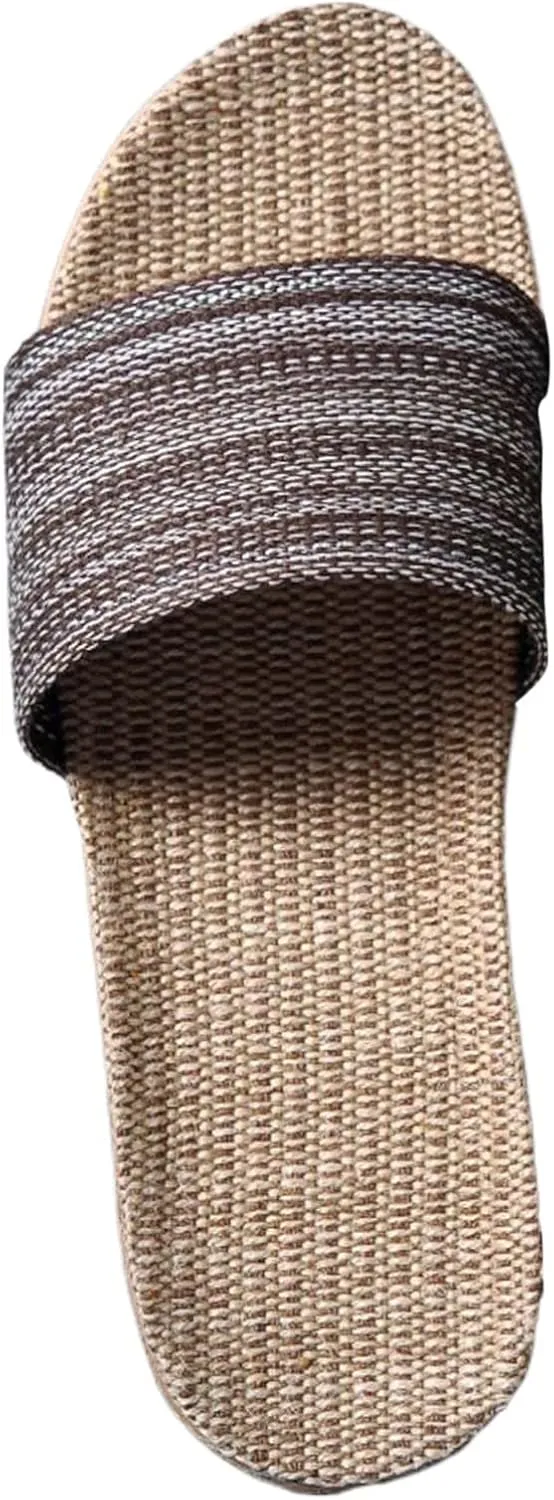 Summer Linen Slippers Comfotable Slippers Cotton And Linen Home Anti Slip Thick Soles Men orthopedic sandals for men