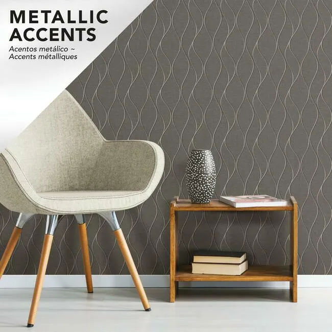 Wave Ogee Peel and Stick Wallpaper