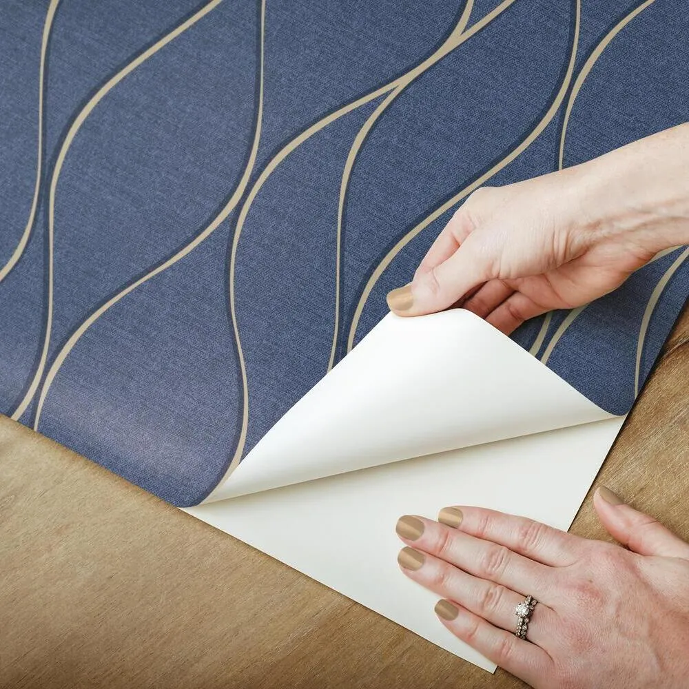 Wave Ogee Peel and Stick Wallpaper
