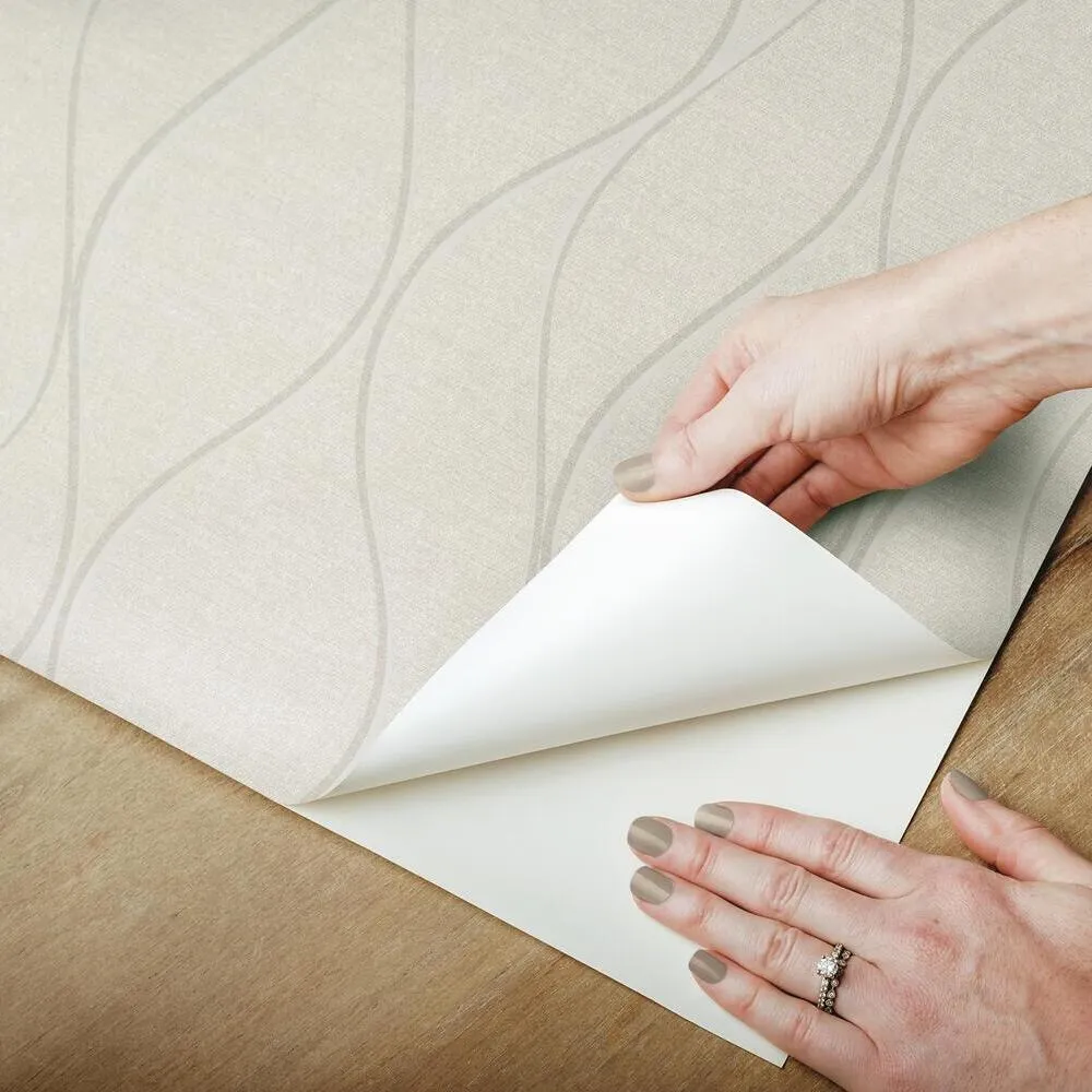 Wave Ogee Peel and Stick Wallpaper