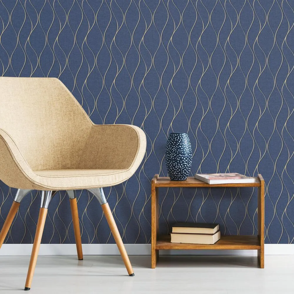 Wave Ogee Peel and Stick Wallpaper