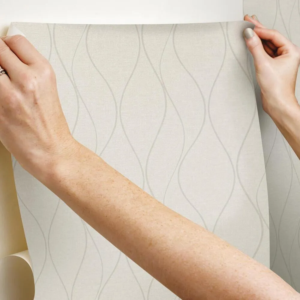 Wave Ogee Peel and Stick Wallpaper