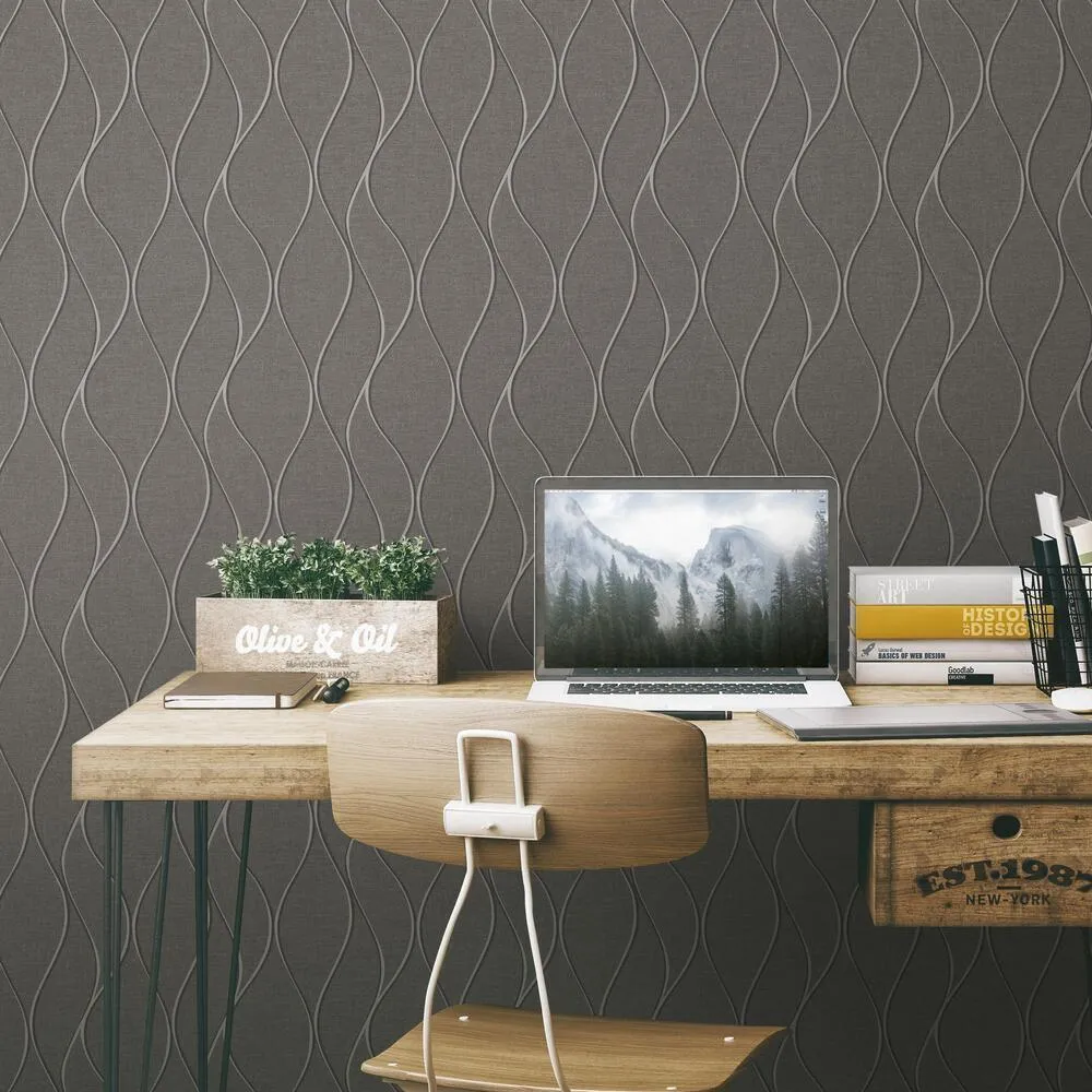Wave Ogee Peel and Stick Wallpaper