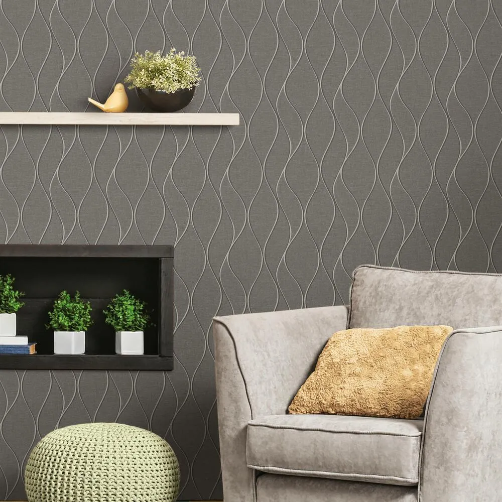 Wave Ogee Peel and Stick Wallpaper