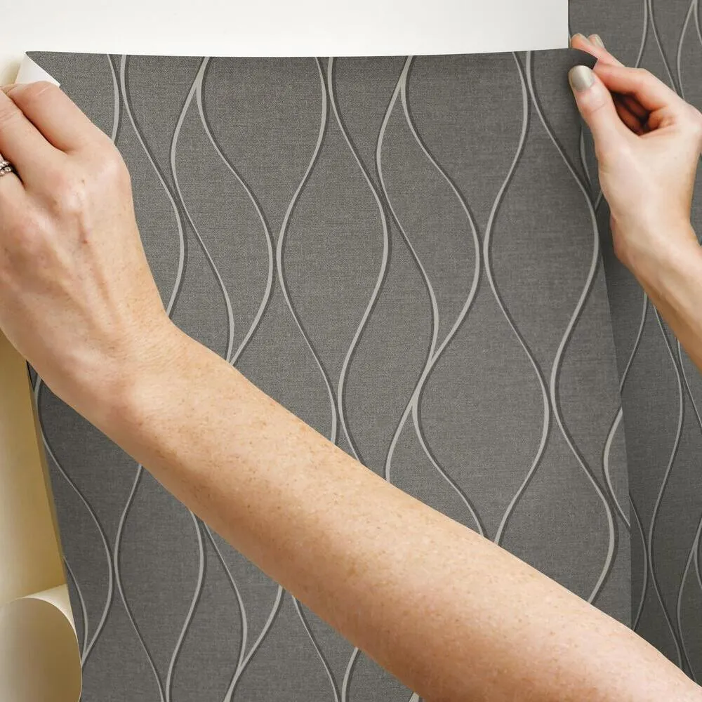Wave Ogee Peel and Stick Wallpaper