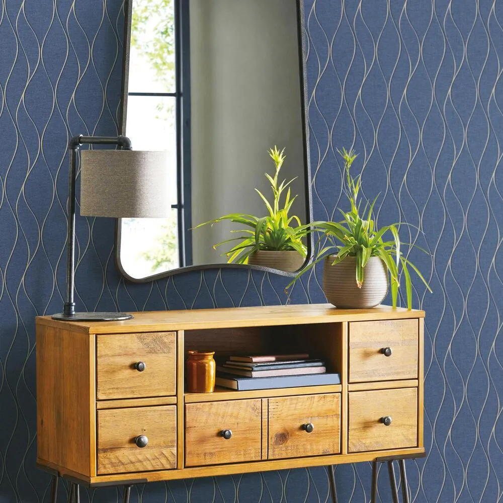 Wave Ogee Peel and Stick Wallpaper
