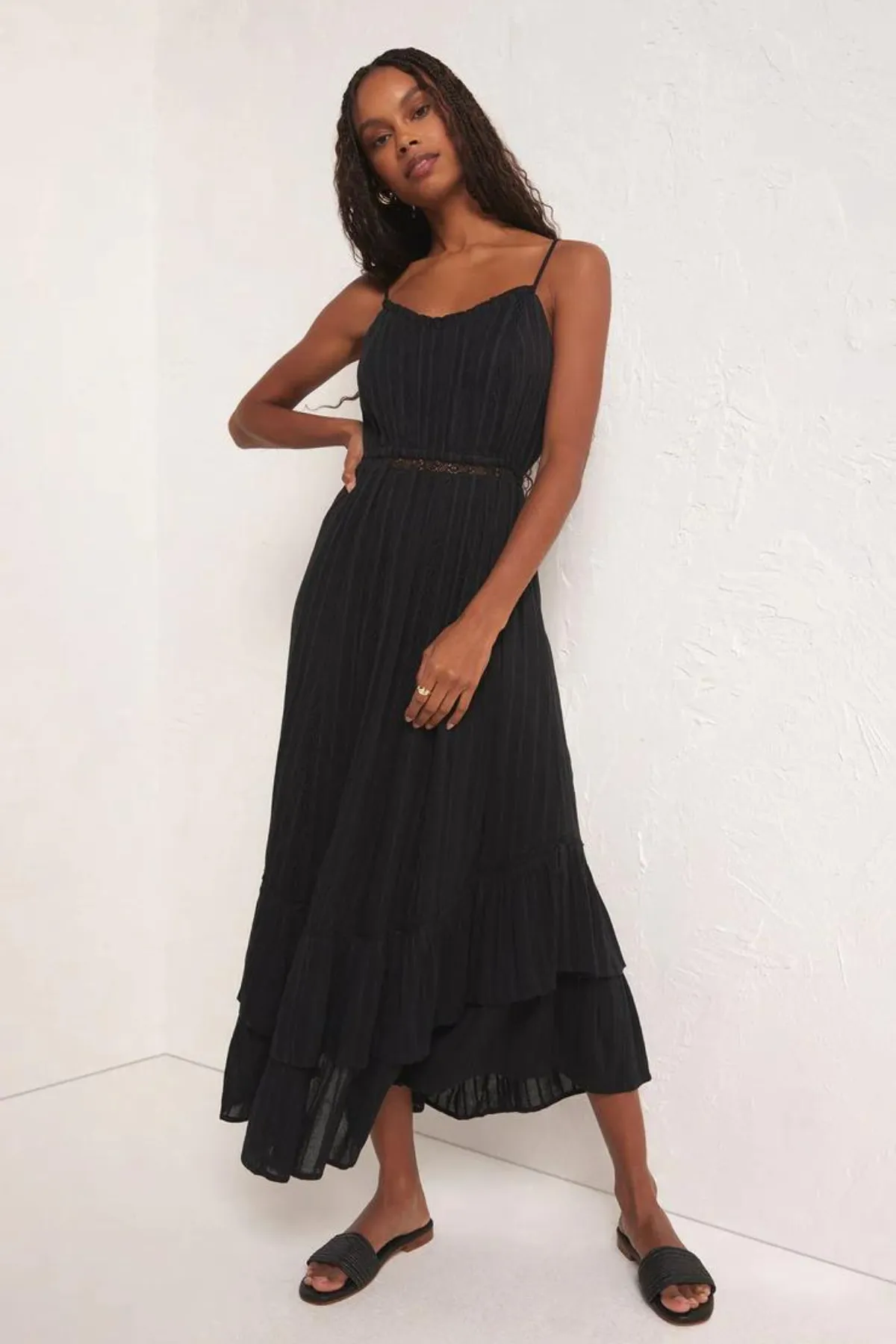 Z SUPPLY - ROSE MAXI DRESS BLACK